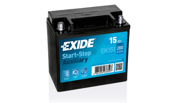 ΜΠΑΤΑΡΙΑ EK151 EXIDE Auxiliary AGM Start Stop 12V 15Ah 200A EN
